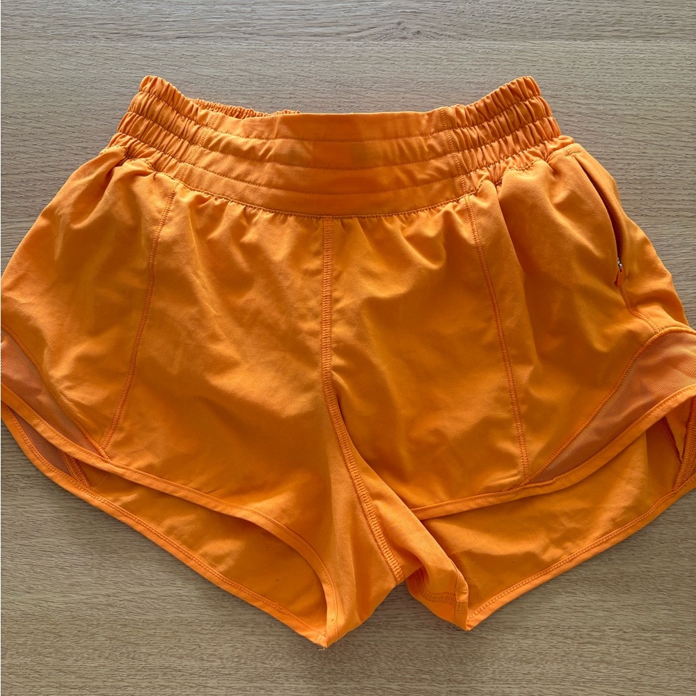 lululemon athletica Orange Athletic Shorts